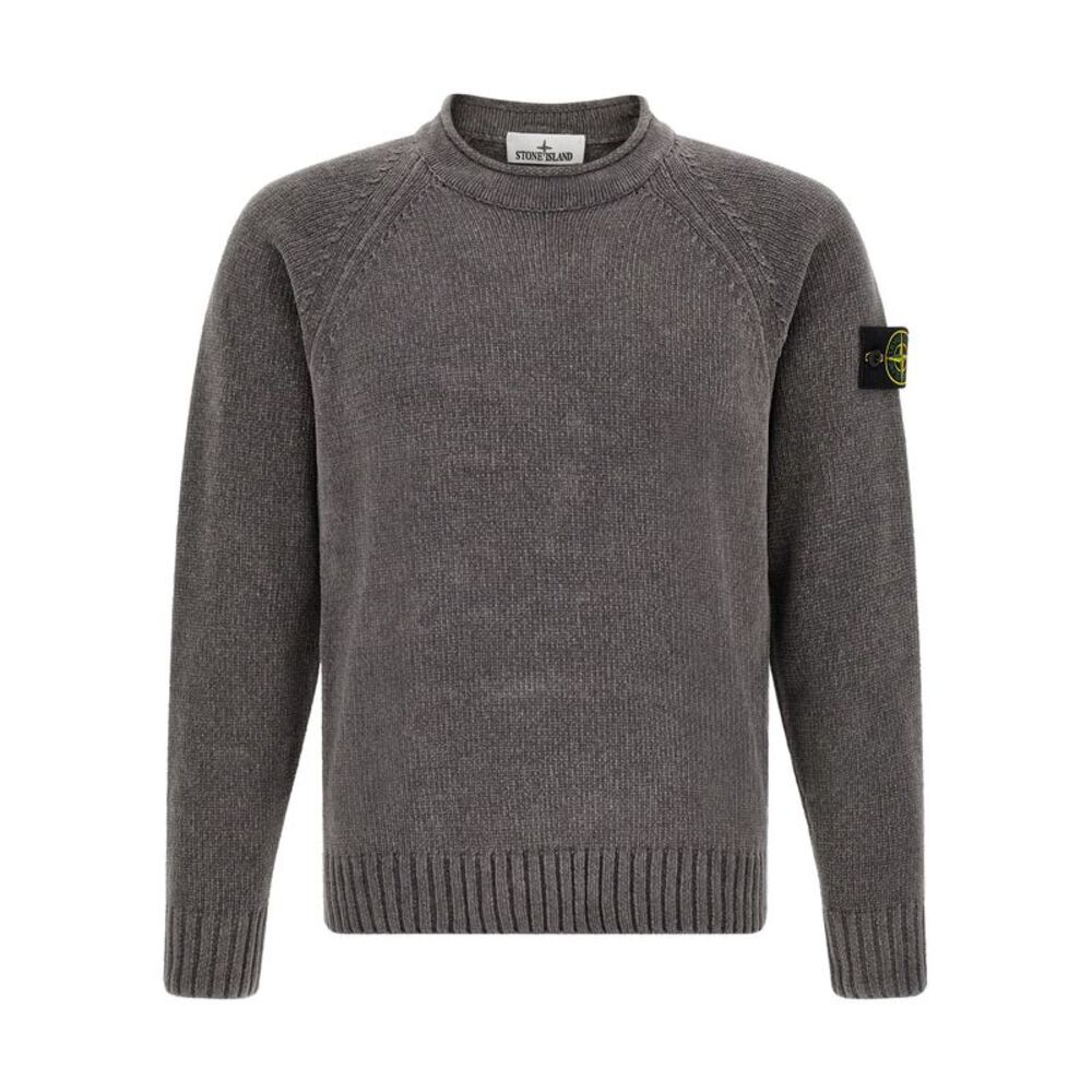 Stone Island Gray Cotton Men's Cardigan